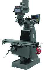 JTM-4VS Mill With ACU-RITE VUE DRO With X-Axis Powerfeed and 6" Riser Block - All Tool & Supply