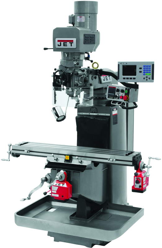 JTM-949EVS Mill With Acu-Rite 200S DRO With X and Y-Axis Powerfeeds - All Tool & Supply