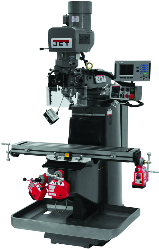 JTM-949EVS Mill With Acu-Rite 200S DRO With X, Y and Z-Axis Powerfeeds - All Tool & Supply