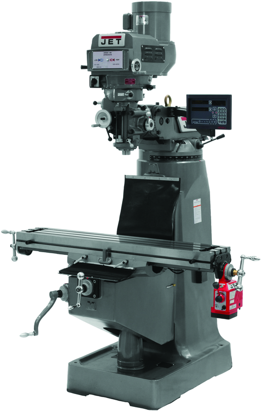 JTM-4VS-1 Mill With Newall DP700 DRO With X-Axis Powerfeed - All Tool & Supply