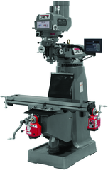 JTM-2 Mill With 3-Axis Newall DP700 DRO (Quill) With X and Y-Axis Powerfeeds - All Tool & Supply