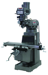 JTM-1050 Mill With 3-Axis Newall DP700 DRO (Quill) With X-Axis Powerfeed - All Tool & Supply