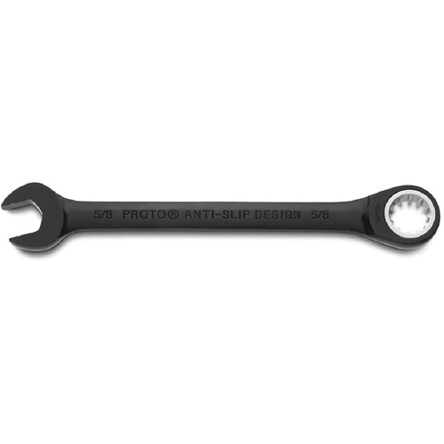 Proto Black Chrome Combination Non-Reversible Ratcheting Wrench 5/8″ - Spline - All Tool & Supply