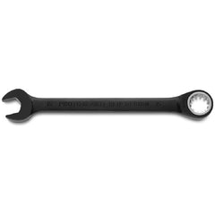 Proto Black Chrome Combination Non-Reversible Ratcheting Wrench 15 mm - Spline - All Tool & Supply