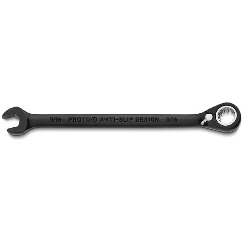 Proto Black Chrome Combination Reversible Ratcheting Wrench 5/16″ - Spline - All Tool & Supply