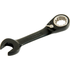 Proto Black Chrome Combination Stubby Reversible Ratcheting Wrench 1/2″ - Spline - All Tool & Supply