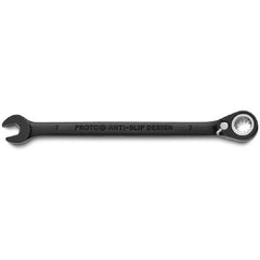 Proto Black Chrome Combination Reversible Ratcheting Wrench 7 mm - Spline - All Tool & Supply