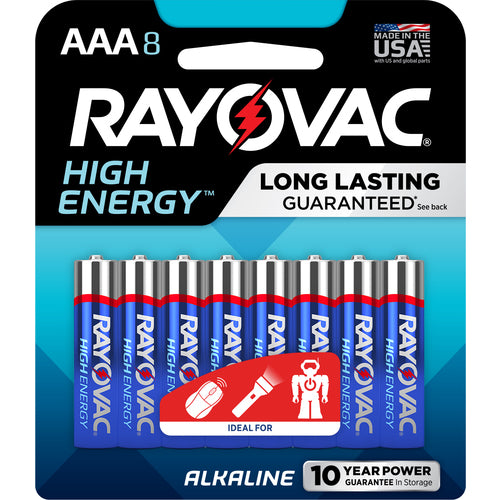 AAA High Energy Alkaline Batt-8Pk - All Tool & Supply