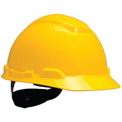 ‎3M Hard Hat with Uvicator H-702R-UV Yellow 4-Point Ratchet Suspension - All Tool & Supply