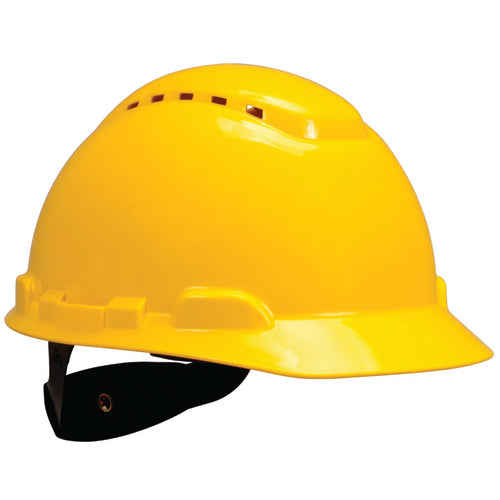 ‎3M Hard Hat with Uvicator H-702V-UV Vented Yellow 4-Point Ratchet Suspension - All Tool & Supply