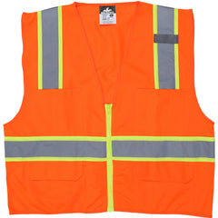 ORG VEST 2″ SILV/3″LIME S