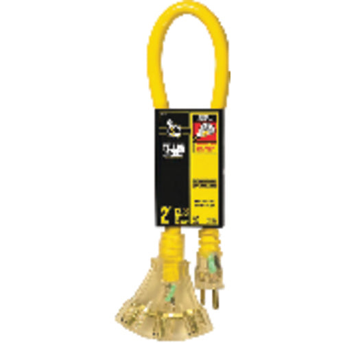 Extension Cord - 2' Extra HD 3-Outlet (Powerlite) - All Tool & Supply