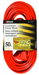 Extension Cord - 50' Extra HD 3-Outlet (Power Block) - All Tool & Supply