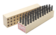 Young Bros Figure & Letter Stamps -- 5/16'' Type Size-Machine Made-36 Pieces per Set - All Tool & Supply