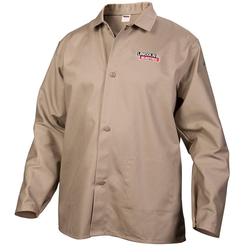 Jacket XXL - Flame Retardant Cloth Khaki - Exact Industrial Supply