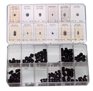 Set Screw Assortment - Fine/Coarse - 5-40 - 3/8-16 Dia - All Tool & Supply