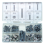 Rnd Head Machine Screw Assortment - 6-32 - 10-24 Dia - All Tool & Supply