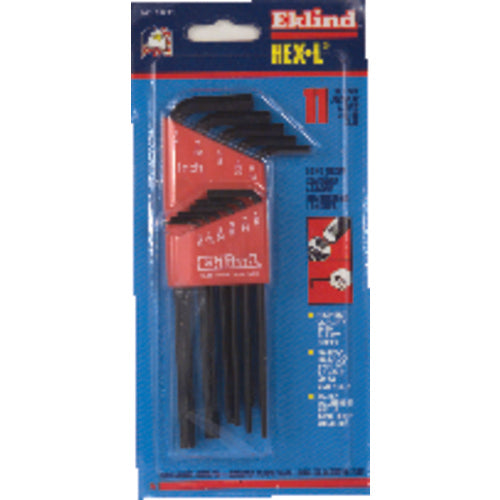 18 Pieces-0.050″-7/32″ & 1/16″-5/16″ Long & Short Arm Style - Hex Key Set - All Tool & Supply