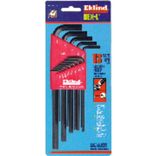 13 Pieces-0.050″-3/8″ Long Arm Style - Hex Key Set - All Tool & Supply