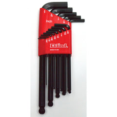 13 Pieces-0.050″-3/8″ Long Arm Style - Ball End Hex Key Set - All Tool & Supply