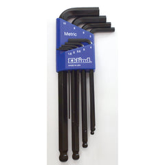 9 Pieces-1.5 mm-10 mm Long Arm Style - Ball End Hex Key Set - All Tool & Supply