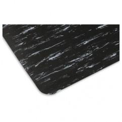 3' x 5' x 1/2" Thick Marble Pattern Mat - Black/White - All Tool & Supply