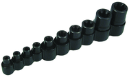 10 Piece - E-5; E-6; E-7; E-8; E-10; E-12; E-14; E-16; E-18 & E-20- Torx Socket Sets For External Bolts - All Tool & Supply