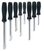 8 Piece - Screwdriver Set - Includes: #1 x 3; 2 x 4; 3 x 6 Phillips; 4"; 6"; 8" Slotted; 3"; 6" Electrician's Round - All Tool & Supply