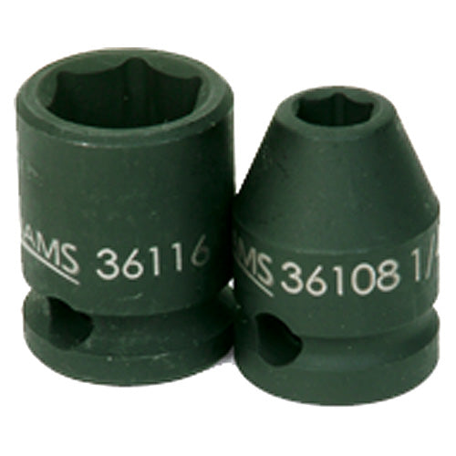 15 mm × 78.58 mm Overall Length-1/2″ Drive-6 Point - Metric Deep Impact Socket - All Tool & Supply