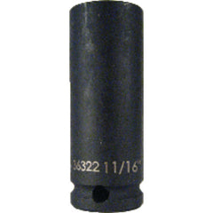 11/16″ 3/8 DR DEEP IMPACT SOCKET 6P - All Tool & Supply