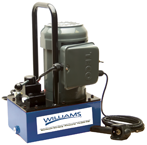 Hydraulic Electric Pump; 1HP Advance Hold Return; w/ 3Way-3Position Valve; 2-Gal; for Dual Acting Cylinders - All Tool & Supply