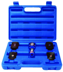 5T Hydraulic Flat Body Cylinder Kit with various height magnetic adapters in Carrying Case - All Tool & Supply