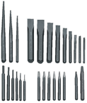 27 Piece Punch & Chisel Set -- #PC27; 3/32 to 1/2 Punches; 1/4 to 1-1/8 Chisels - All Tool & Supply