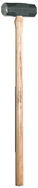 Sledge Hammer -- 10 lb; Hickory Handle; 2-1/2'' Head Diameter - All Tool & Supply