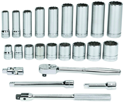 23 Piece - 3/8" Drive - 12 Point - Combination Kit - All Tool & Supply