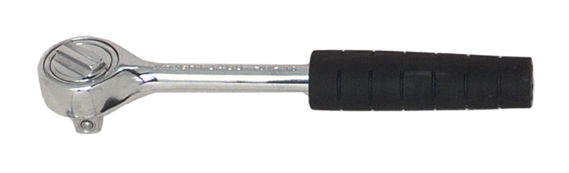 7-1/32" OAL - 3/8'' Drive - Round Head - Reversible Ratchet - Comfortable Grip Handle - All Tool & Supply