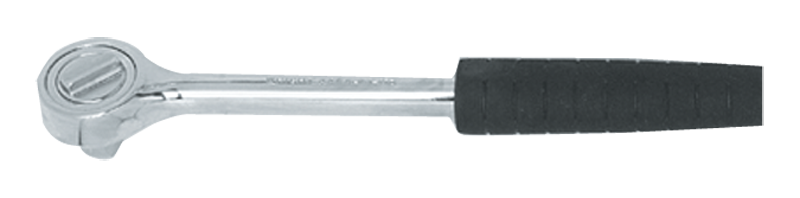 10-1/2" OAL - 1/2'' Drive - Round Head - Reversible Ratchet - Comfortable Grip Handle - All Tool & Supply