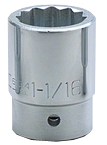 1-1/2 x 2-1/2" - 3/4" Drive - 12 Point - Standard Socket - All Tool & Supply