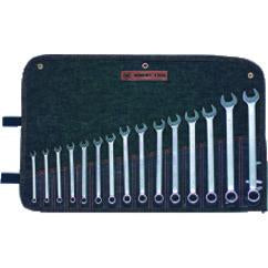 Wright Tool Metric Combination Wrench Set -- 15 Pieces; 12PT Chrome Plated; Includes Sizes: 7; 8; 9; 10; 11; 12; 13; 14; 15; 16; 17; 18; 19; 21; 22mm - All Tool & Supply