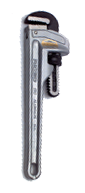 3" Pipe Capacity - 24" OAL - Aluminum Pipe Wrench - All Tool & Supply