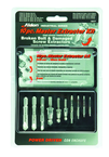 Removes #6 to #24 Screws; 10 pc. Kit - Screw Extractor - All Tool & Supply