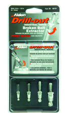 #4017P; Removes 1/4 - 1/2" SAE Screws; 4 Piece Drill-Out - Screw Extractor - All Tool & Supply