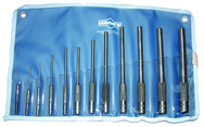 12 Piece Regular & Long Pin Punch Set -- 1/16 to 1/2'' Diameter - All Tool & Supply