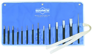 14 Piece Punch & Chisel Set -- #14RC; 1/8 to 3/16 Punches; 7/16 to 7/8 Chisels - All Tool & Supply