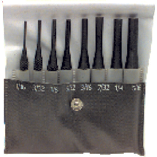 8 Pieces Regular Length Drive Pin Punch Set - Model HMC–022; 1/16″ to 5/16″ Diameter - All Tool & Supply