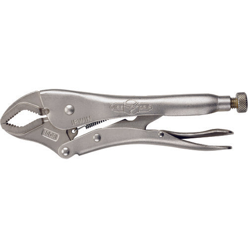 Vise-Grip Curved Jaw Locking Pliers with Wire Cutter - 4WR Plain Grip 15/16″ Capacity 4″ Long - All Tool & Supply