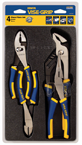 Pliers Set -- #2078707; 4 Pieces; Includes: 6" Diagonal Cutter; 6" Slip Joint; 8" Long Nose; 10" Groove Joint - All Tool & Supply