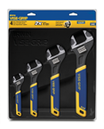 4 Piece - Adjustable Wrench Set with Comfort Grip - All Tool & Supply