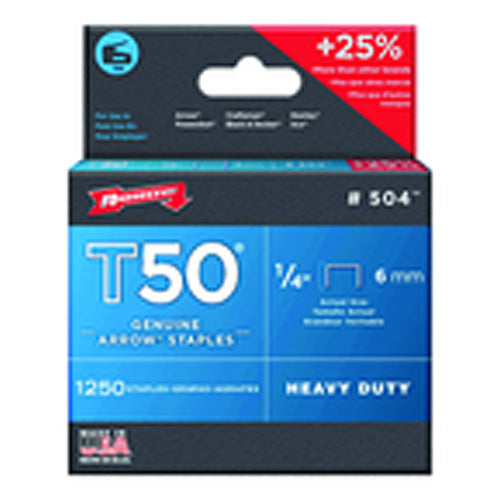 1/4″ / 6 mm - T50–1250 Standard Pack - Staples - All Tool & Supply