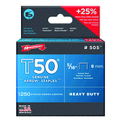 5/16″ / 8 mm - T50–1250 Standard Pack - Staples - All Tool & Supply